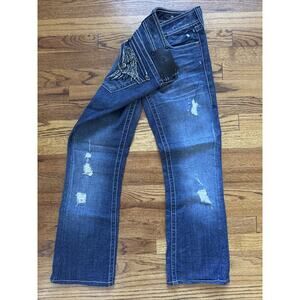 Affliction Jade Boot Cut Denim Jeans Blue Women's Size 28